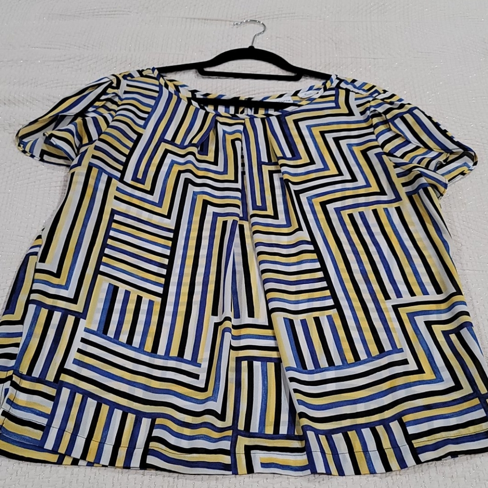 Liz Claiborne XL Striped Blouse
